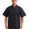 Unisex Ten Studded Front Short Sleeve Chef Coat