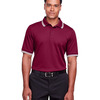 Men's CrownLux Performance® Plaited Tipped Polo