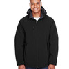 Men's Glacier Insulated Three-Layer Fleece Soft Shell Hood Jacket with Detachable Hood