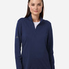 Women's Textured Stripe Quarter-Zip Pullover