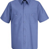 Men's Industrial Stripe Short Sleeve Work Shirt