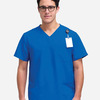 Men's V-Neck 3 Pocket Scrub Top