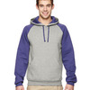 Adult NuBlend® Colorblock Raglan Pullover Hooded Sweatshirt