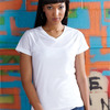 Women's Polyester Sublimation V-Neck Tee