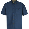Men's Short Sleeve 100% Cotton Dress Shirt