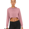 Women’s Triblend Crop Long Sleeve Hoodie Tee