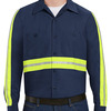 Men's Tall Industrial Enhanced-Visibility Long Sleeve Work Shirt