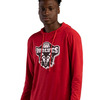 Men's Tri-Blend Surplice Hooded Long Sleeve T-Shirt