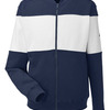 Unisex Anchor Fleece Colorblocked Bomber Jacket